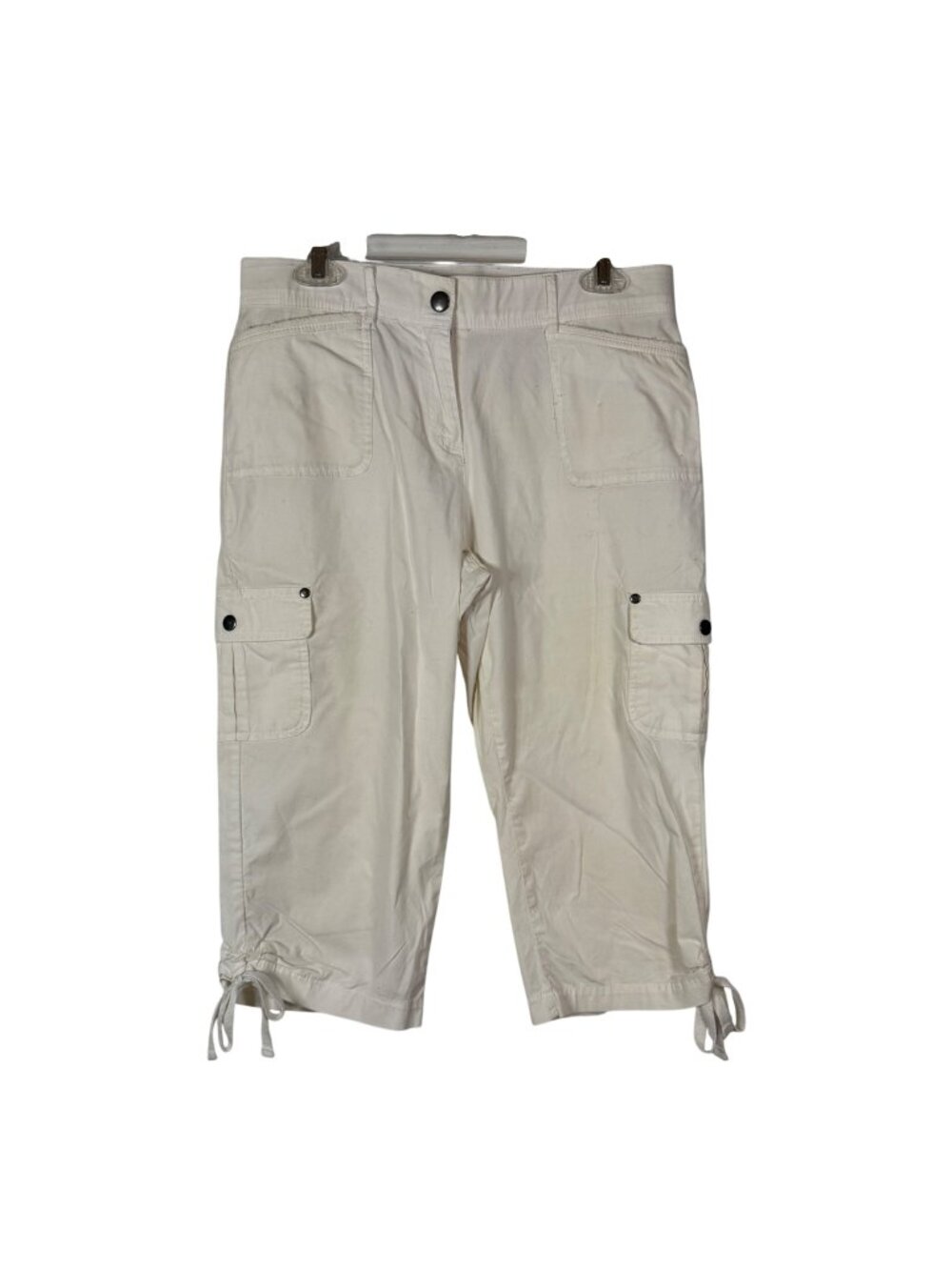Counterparts 6 Beige Cargo Capri Pants Adjustable Hem Gorpcore Naturecore